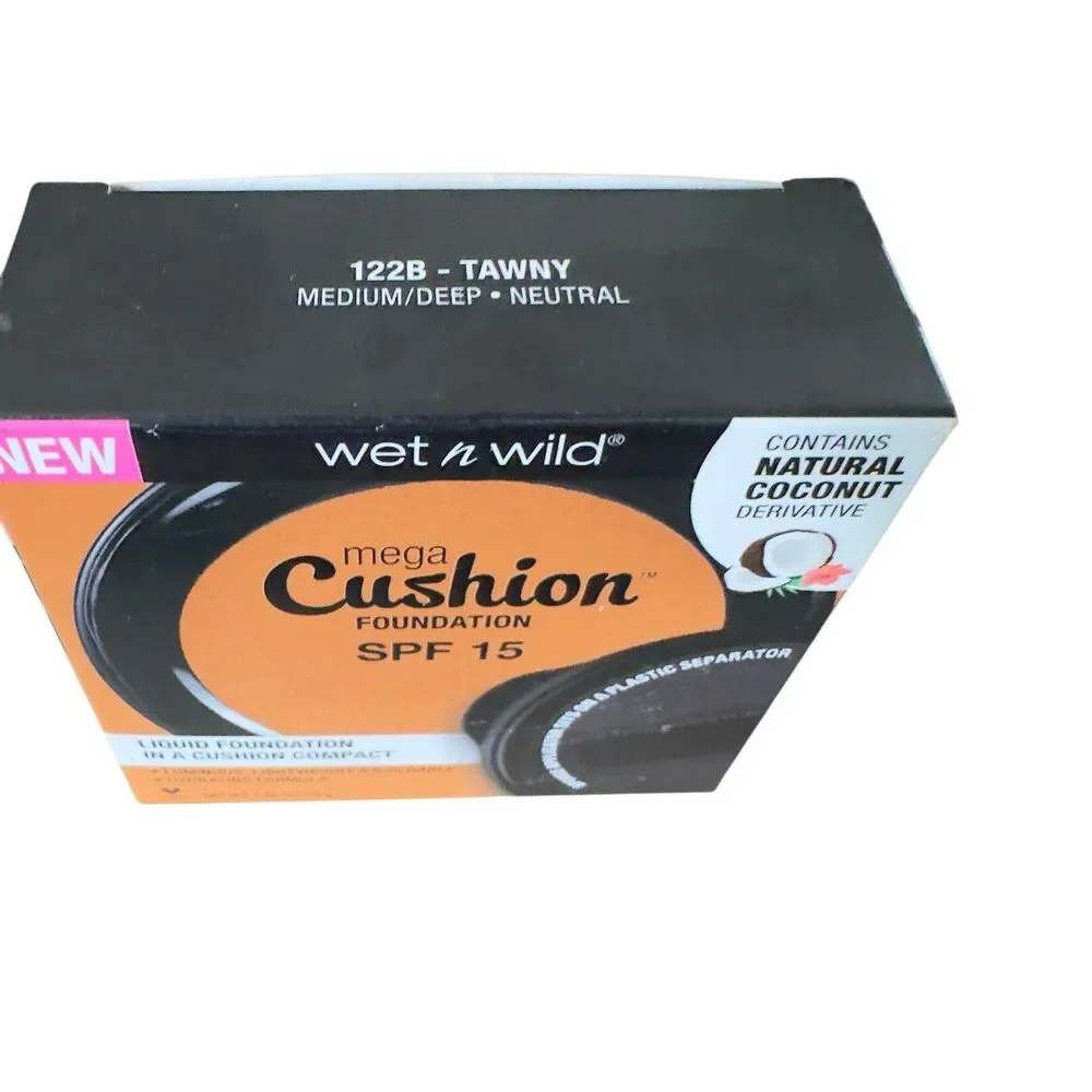 Wet N Wild Mega Cushion Foundation 122B Tawny Medium Deep Neutral Luminous SPF 1